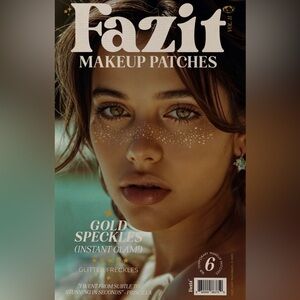 Fazit Gold Glitter Freckles Patches Temporary Tattoo Cosmetics